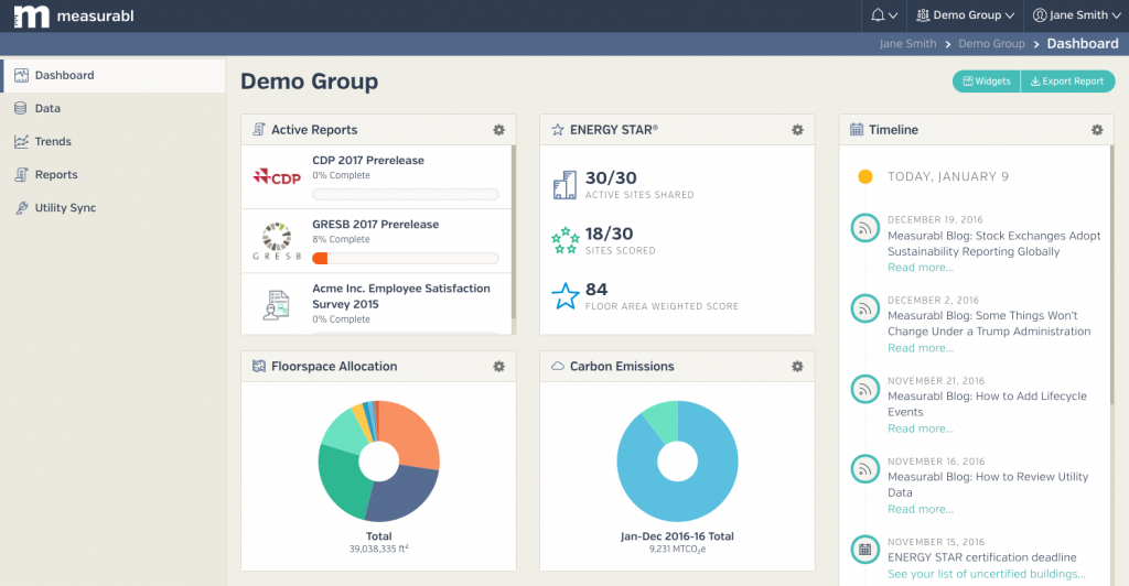 measurabl dashboard