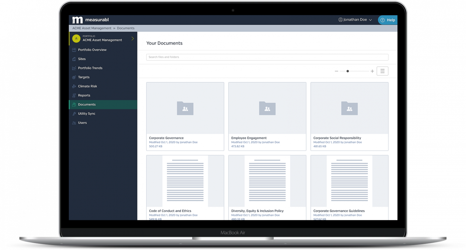 Product Spotlight Document Repository Measurabl